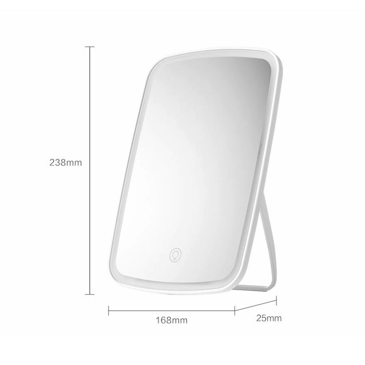 Specchio cosmetico LED da tavolo quadrato originale Xiaomi Youpin Jordan&Judy su un solo lato, Single Color Style