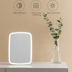 Specchio cosmetico LED da tavolo quadrato originale Xiaomi Youpin Jordan&Judy su un solo lato, Single Color Style