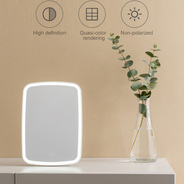 Specchio cosmetico LED da tavolo quadrato originale Xiaomi Youpin Jordan&Judy su un solo lato, Single Color Style