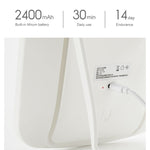Specchio cosmetico LED da tavolo quadrato originale Xiaomi Youpin Jordan&Judy su un solo lato, Single Color Style