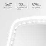 Specchio cosmetico LED da tavolo quadrato originale Xiaomi Youpin Jordan&Judy su un solo lato, Single Color Style