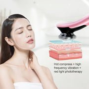 BLK-D818 Strumento per la bellezza del viso Strumento per il ringiovanimento della pelle a colori caldi e freddi EMS Strumento per l'introduzione della bellezza microcorrente, BLK-D818  (Pink), BLK-D818  (White)
