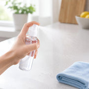 Contenitore per soluzione disinfettante per flacone spray trasparente in PET da 100 ml