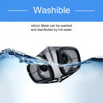 Maschera protettiva riutilizzabile in silicone PM2.5 KN95 Maschera respiratoria Filtro sostituibile Maschera anti-appannamento antivirus, Reusable PM2.5 KN95