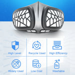 Maschera protettiva riutilizzabile in silicone PM2.5 KN95 Maschera respiratoria Filtro sostituibile Maschera anti-appannamento antivirus, Reusable PM2.5 KN95