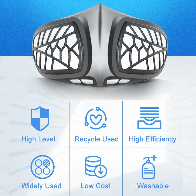 Maschera protettiva riutilizzabile in silicone PM2.5 KN95 Maschera respiratoria Filtro sostituibile Maschera anti-appannamento antivirus, Reusable PM2.5 KN95