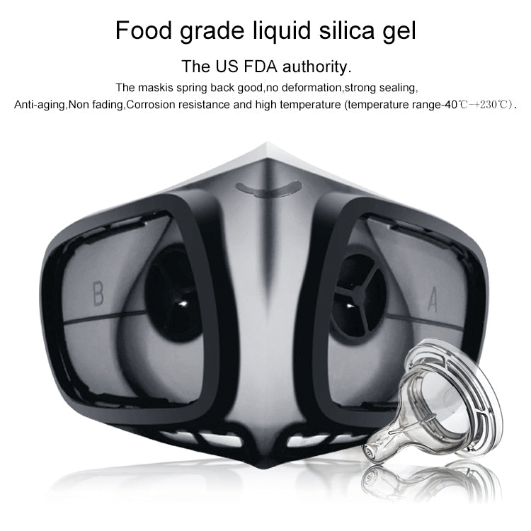 Maschera protettiva riutilizzabile in silicone PM2.5 KN95 Maschera respiratoria Filtro sostituibile Maschera anti-appannamento antivirus, Reusable PM2.5 KN95