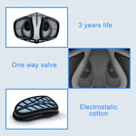 Maschera protettiva riutilizzabile in silicone PM2.5 KN95 Maschera respiratoria Filtro sostituibile Maschera anti-appannamento antivirus, Reusable PM2.5 KN95