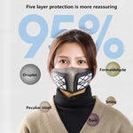 Maschera protettiva riutilizzabile in silicone PM2.5 KN95 Maschera respiratoria Filtro sostituibile Maschera anti-appannamento antivirus, Reusable PM2.5 KN95