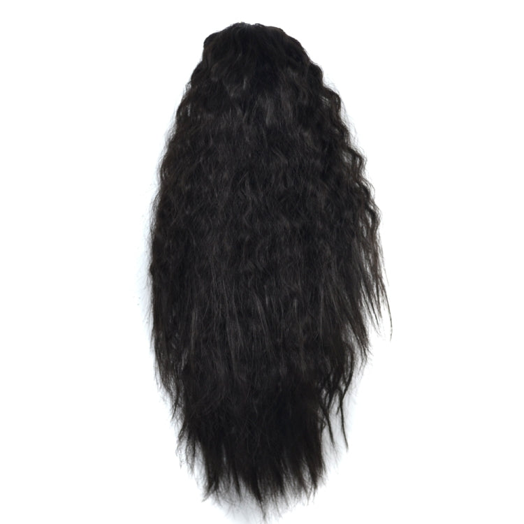 Parrucca di coda di cavallo sbiancante con clip per capelli corti naturali retrò ricci