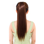 Parrucca stile fasciatura coda di cavallo per capelli lunghi naturali lisci Coda di cavallo per donna, Lunghezza: 60 cm, 60cm