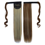 8H613# Parrucca invisibile stile fasciatura senza cuciture Parrucca per capelli lunghi lisci Coda di cavallo, 8H613#