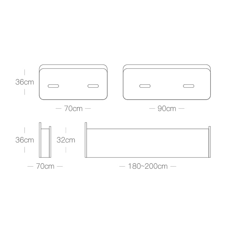 Letto singolo pieghevole creativo, dimensioni: larghezza: 200x90 cm, Size: Width: 200x90cm (Grey), Size: Width: 200x90cm (Brown)