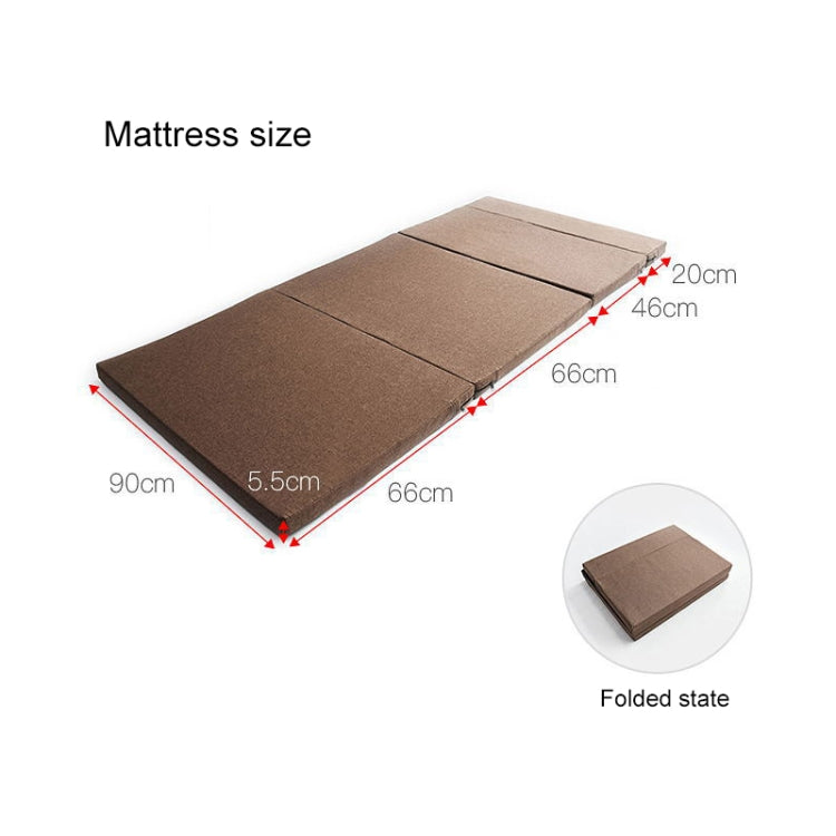 Letto singolo pieghevole creativo, dimensioni: larghezza: 200x90 cm, Size: Width: 200x90cm (Grey), Size: Width: 200x90cm (Brown)