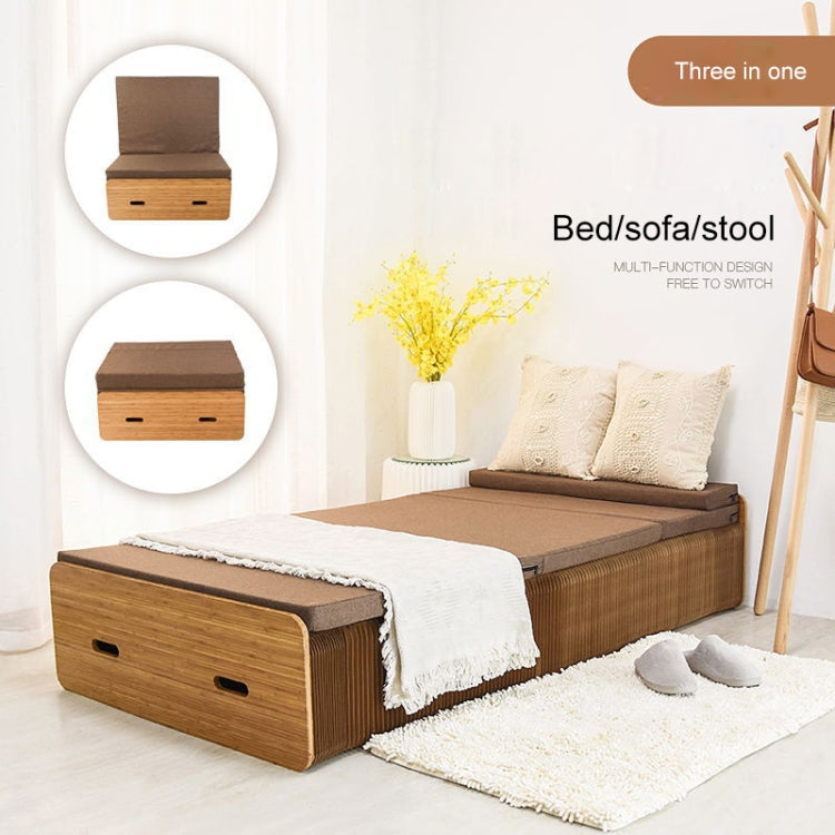 Letto singolo pieghevole creativo, dimensioni: larghezza: 200x90 cm, Size: Width: 200x90cm (Grey), Size: Width: 200x90cm (Brown)