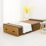 Letto singolo pieghevole creativo, dimensioni: larghezza: 200x90 cm, Size: Width: 200x90cm (Grey), Size: Width: 200x90cm (Brown)