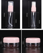 Kit flaconi per cosmetici da viaggio