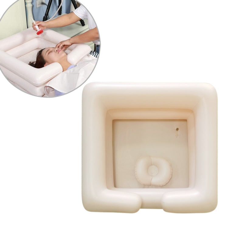 Lavabo gonfiabile quadrato portatile in PVC per shampoo per la cura della casa, Inflatable Wash Basin