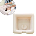 Lavabo gonfiabile quadrato portatile in PVC 60x56x20 cm