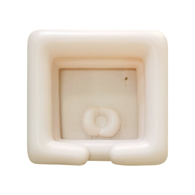 Lavabo gonfiabile quadrato portatile in PVC 60x56x20 cm
