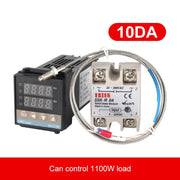 REX-C100 Thermostat + Thermocouple + SSR-10DA, 10DA Solid State Module Intelligent Temperature Control Kit