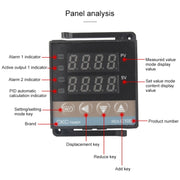 REX-C100 6600W Thermostat + Heatsink + Thermocouple + SSR-60DA, 60DA Solid State Module Intelligent Temperature Control Kit