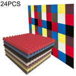 Schiuma acustica fonoassorbente 24 pezzi 30x30x2,5 cm