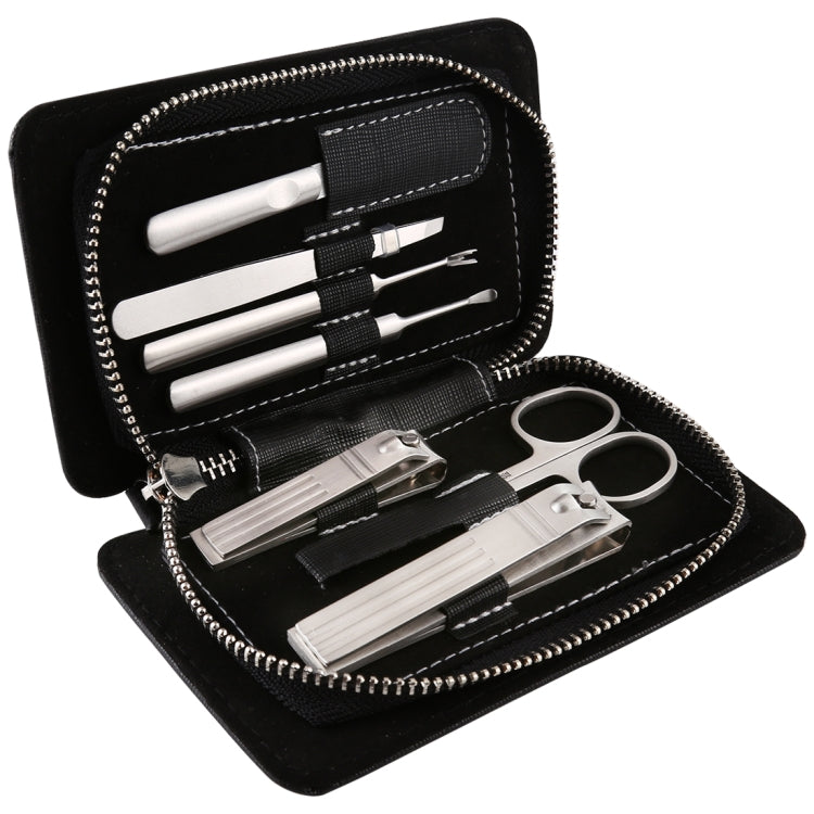 Kit manicure pedicure clipper per la cura delle unghie 7 in 1 alla moda classica, 7 In 1