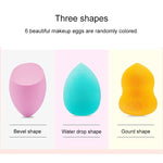 Set di bignè cosmetici per uova in spugna morbida per trucco, consegna colore casuale