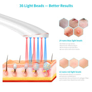 XPREEN XPRE052 Dispositivo per il trattamento dell'acne leggero ricaricabile wireless Gomma per eliminare l'acne domestica con luce blu e luce rossa, XPRE052