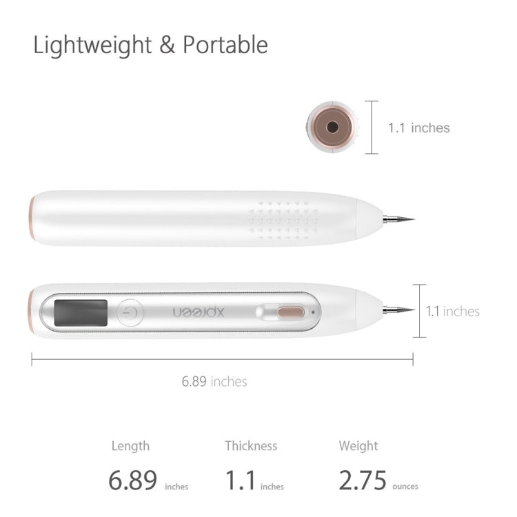 Penna Rimozione Verruche e Macchie con Schermo LED
