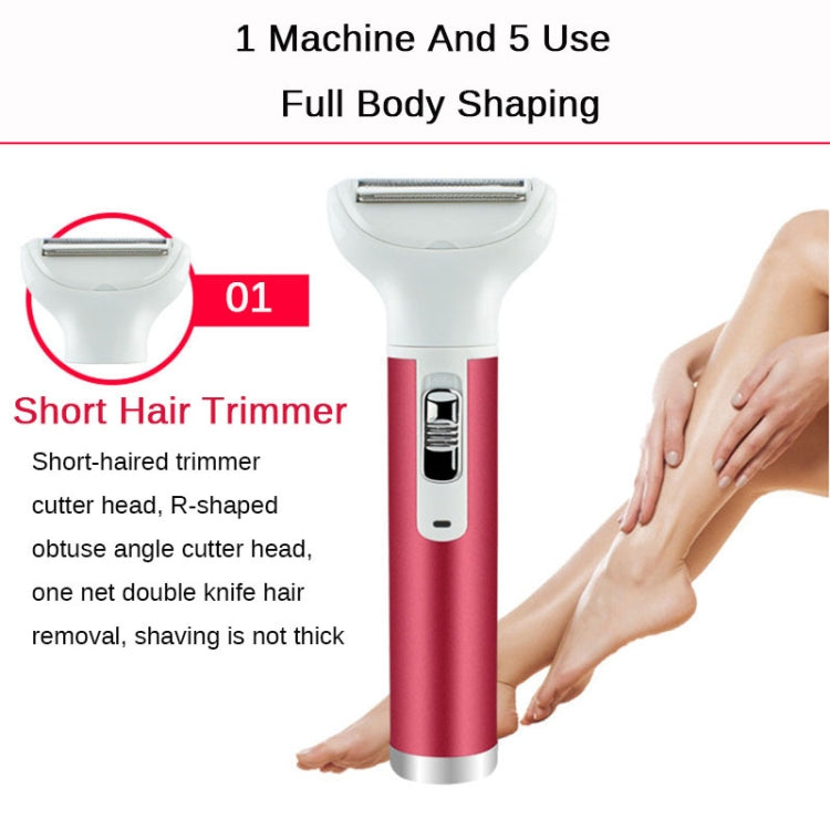 Kit rasoio elettrico 5 in 1 per sopracciglia e naso donna