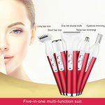 Kit rasoio elettrico 5 in 1 per sopracciglia e naso donna