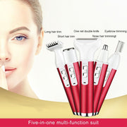 XD-3011 Kit rasoio per sopracciglia rasoio multifunzione 5 in 1 per naso e sopracciglia per donna