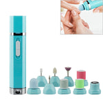 Set manicure elettrico portatile 9 in 1 con 8 testine
