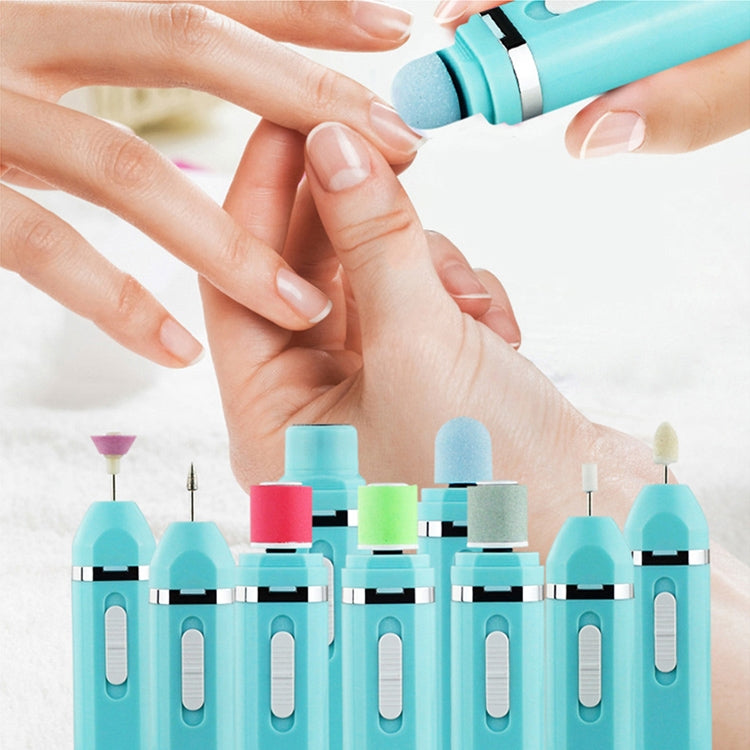 Set manicure elettrico portatile 9 in 1 con 8 testine