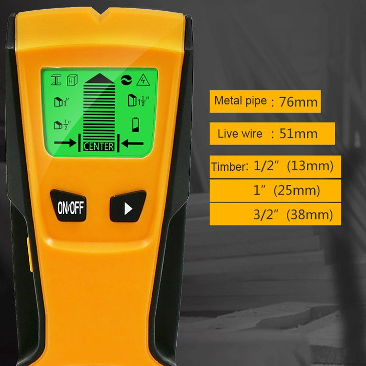 TH210 3 in 1 Wall Metal Detector for Voltage and Cable with Metal Detection Function, TH210