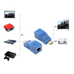 Adattatore Extender HDMI a RJ45 con cavo Cat-5e/6 30m
