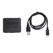 Splitter HDMI 4K Video Full HD 1080p Switch HDMI Switch Amplificatore split out 1x2 Doppio display per HDTV DVD PS3 Xbox, 4K HDMI (Black), 4K HDMI (White)