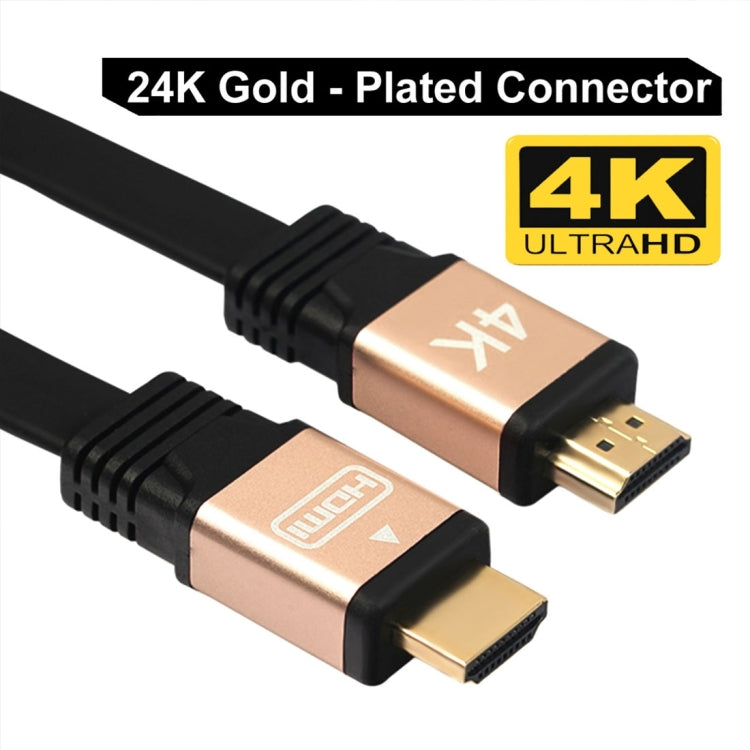 Connettori placcati oro HDMI 2.0 (4K) 30AWG ad alta velocità da 18 Gbps da 1 m Cavo piatto HDMI maschio a HDMI maschio, Length: 1m