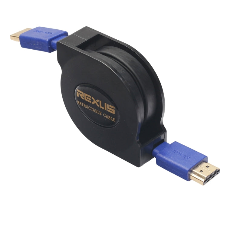 Connettori placcati oro HDMI 1.4 (1080P) da 1,8 m Cavo piatto retrattile HDMI maschio a HDMI maschio, Length: 1.8m