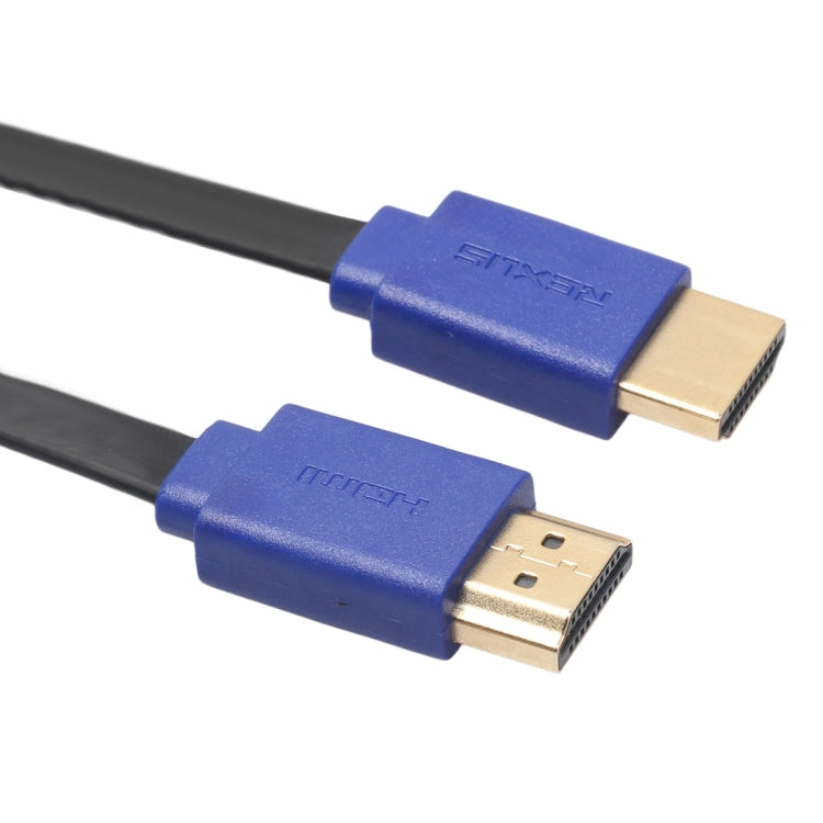 Connettori placcati oro HDMI 1.4 (1080P) da 1,8 m Cavo piatto retrattile HDMI maschio a HDMI maschio, Length: 1.8m