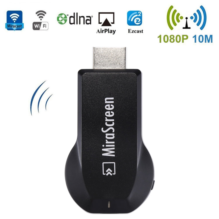 Dongle display WiFi MiraScreen / Dongle ricevitore display Miracast Airplay DLNA Dispositivo schermo mirroring wireless con cavo USB 2 in 1