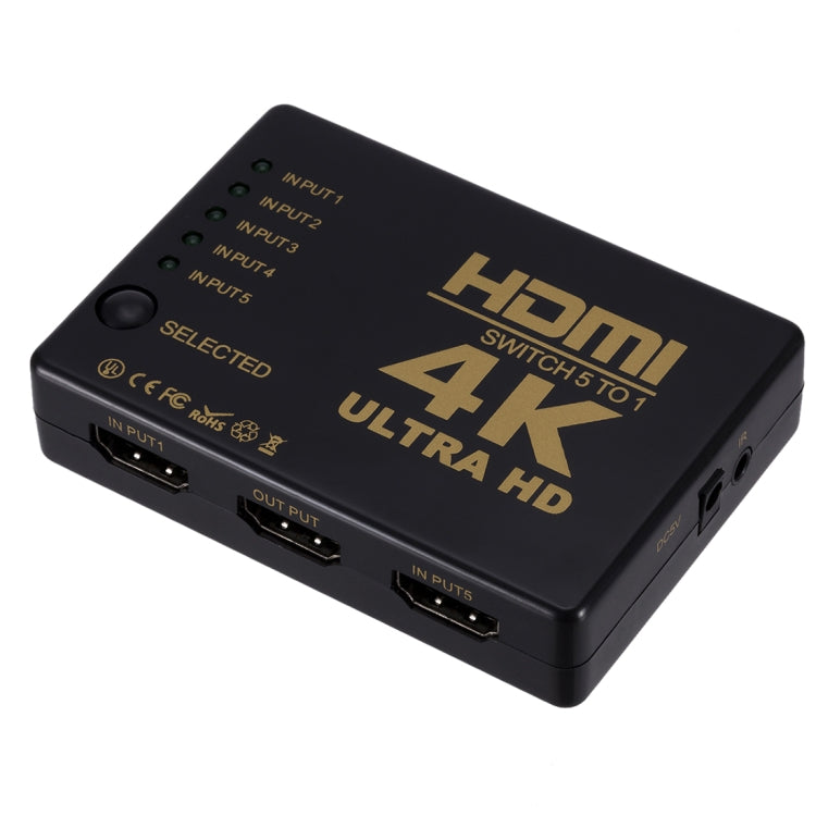 Switch HDMI 5 in 1 con telecomando 4K 2K
