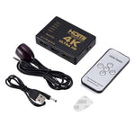 Switch HDMI 5 in 1 con telecomando 4K 2K
