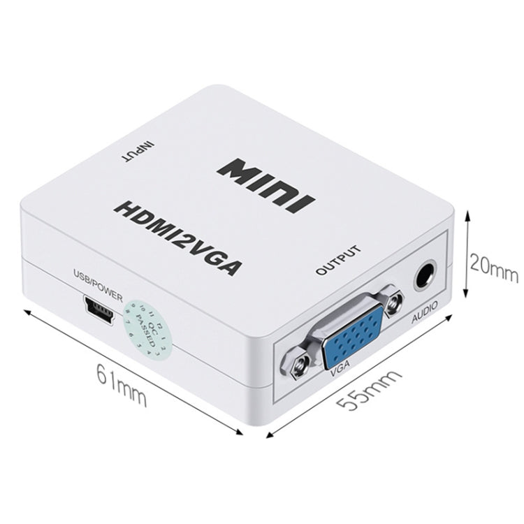 Convertitore audio video da Mini HDMI a VGA Howei HW-2109