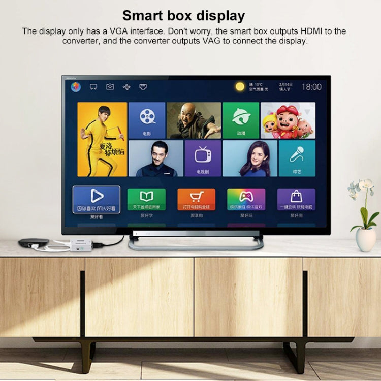 Convertitore audio video da Mini HDMI a VGA Howei HW-2109