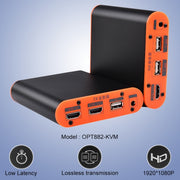 OPT882-KVM Extender HDMI (ricevitore e mittente) Extender in fibra ottica con porta USB e funzione KVM, distanza di trasmissione: 20KM, OPT882-KVM