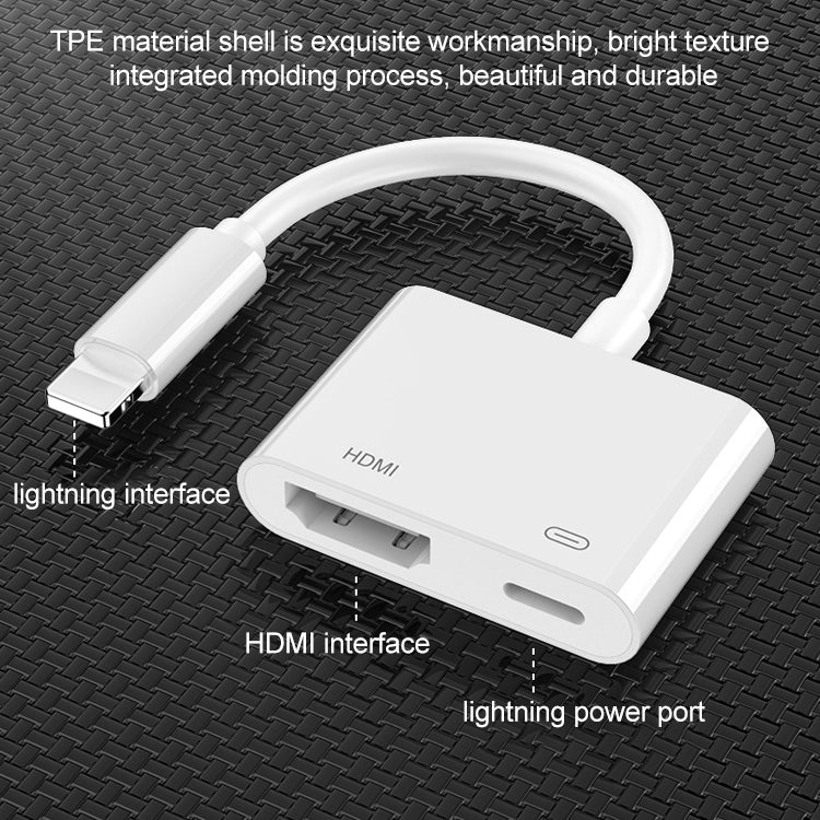 Cavo adattatore video per proiettore HDTV da 8 pin a HDMI per iPhone, For iPhone 8 Pin