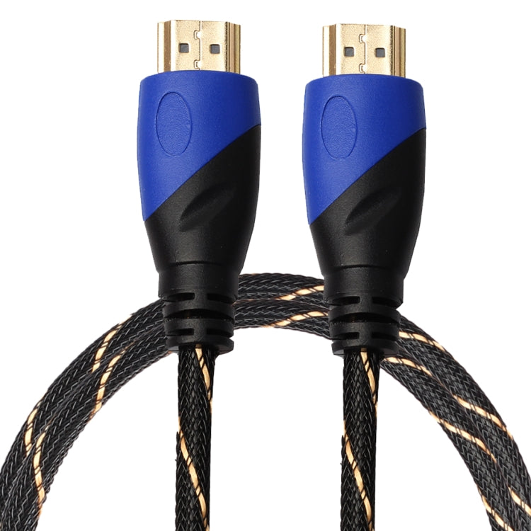 Cavo adattatore per connettore audio video HDMI maschio a HDMI maschio 1080P versione HDMI 1.4 versione 1080P blu testa nera, Length: 1m